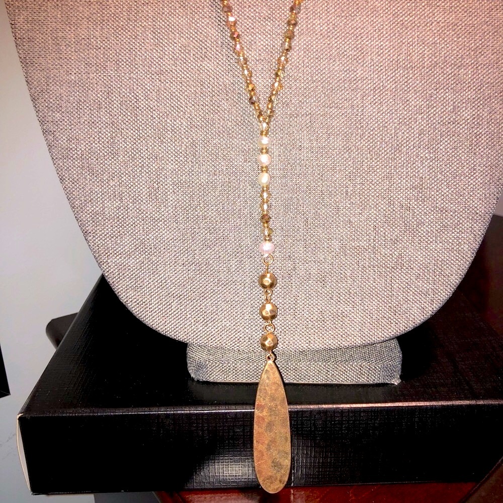 Gold Chain Pearl Three Piece